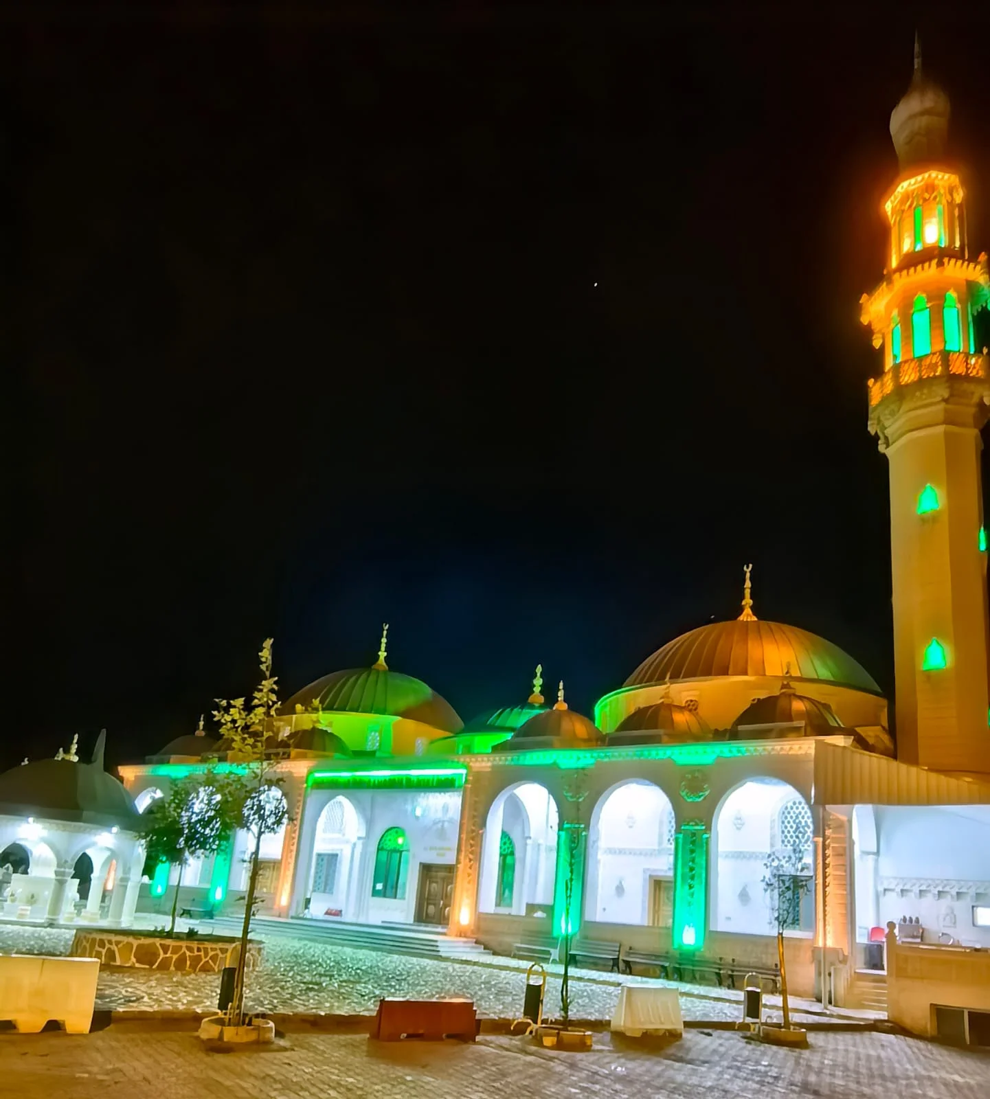 Külliye Gece Panoramik Görünüm